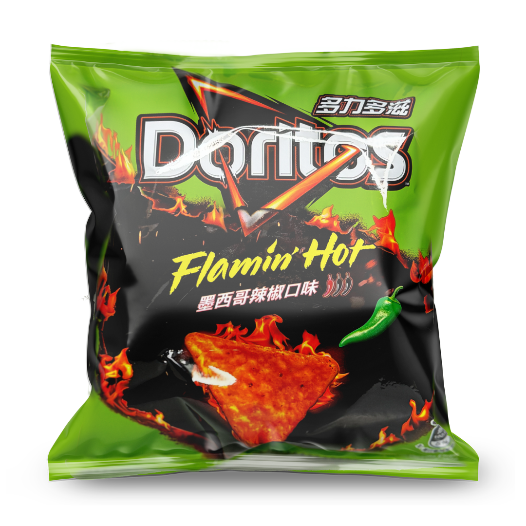 Doritos Flamin Hot Jalapeno imported Taiwan snack from The Fat Boi Snacks