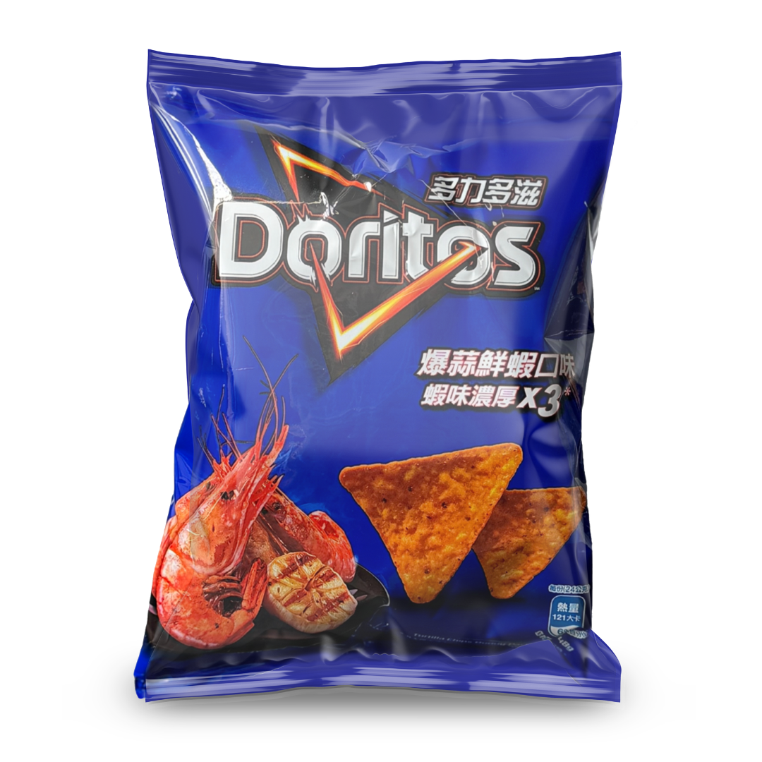 Doritos Garlic Shrimp imported Taiwan snack from The Fat Boi Snacks
