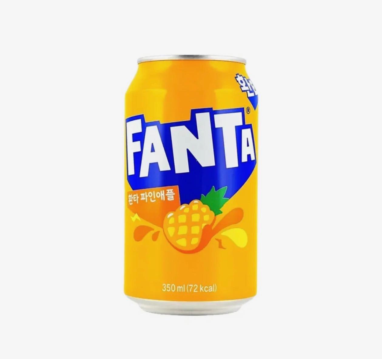 FANTA PINEAPPLE imported South Korea snack from The Fat Boi Snacks