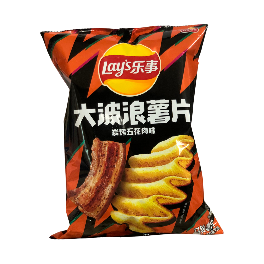Lay's Grilled Pork Belly imported China snack from The Fat Boi Snacks