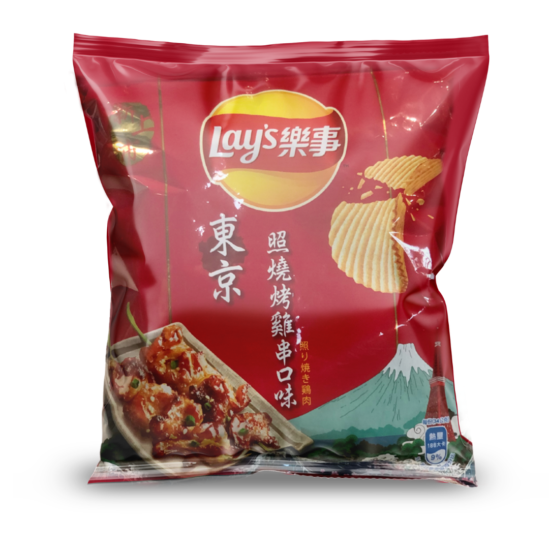 Lay's Teriyaki Chicken Skewers imported Taiwan snack from The Fat Boi Snacks