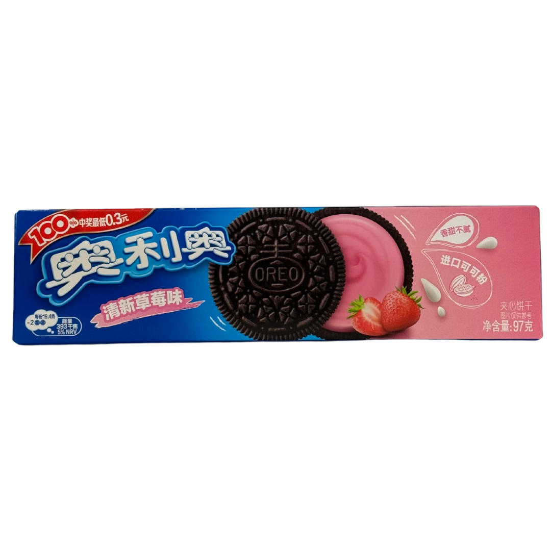 OREO STRAWBERRY CREAM imported China snack from The Fat Boi Snacks